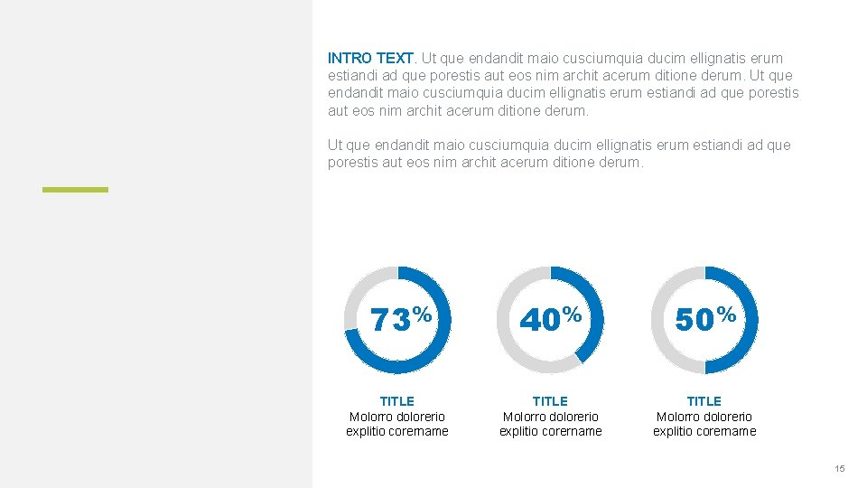 INTRO TEXT. Ut que endandit maio cusciumquia ducim ellignatis erum estiandi ad que porestis