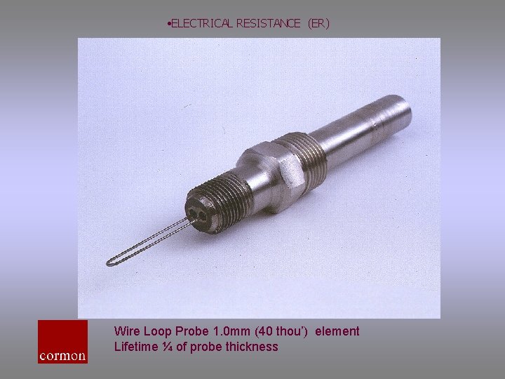  • ELECTRICAL RESISTANCE (ER) Wire Loop Probe 1. 0 mm (40 thou’) element