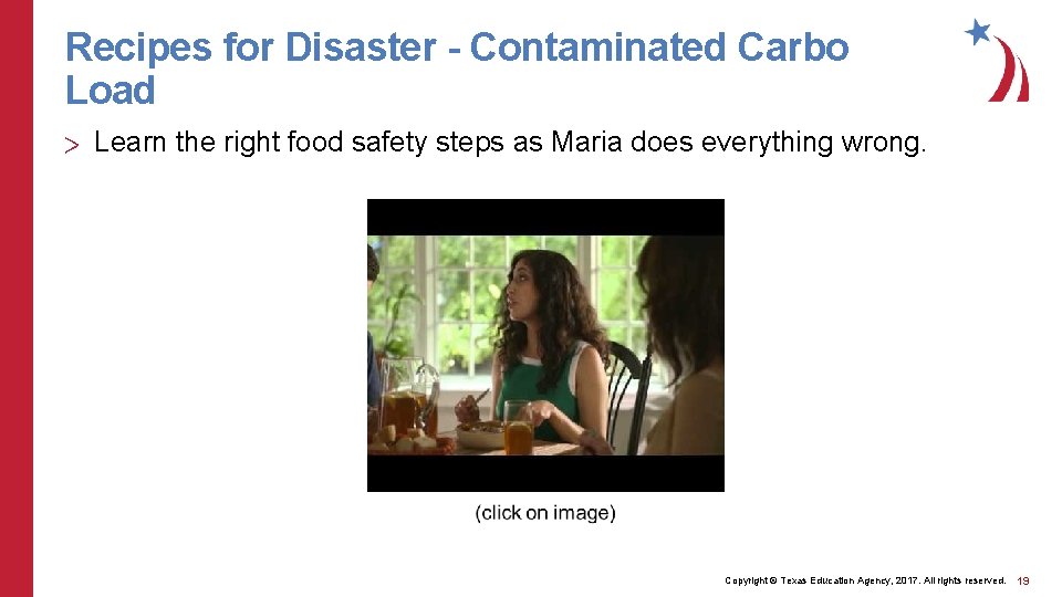 Recipes for Disaster - Contaminated Carbo Load > Learn the right food safety steps