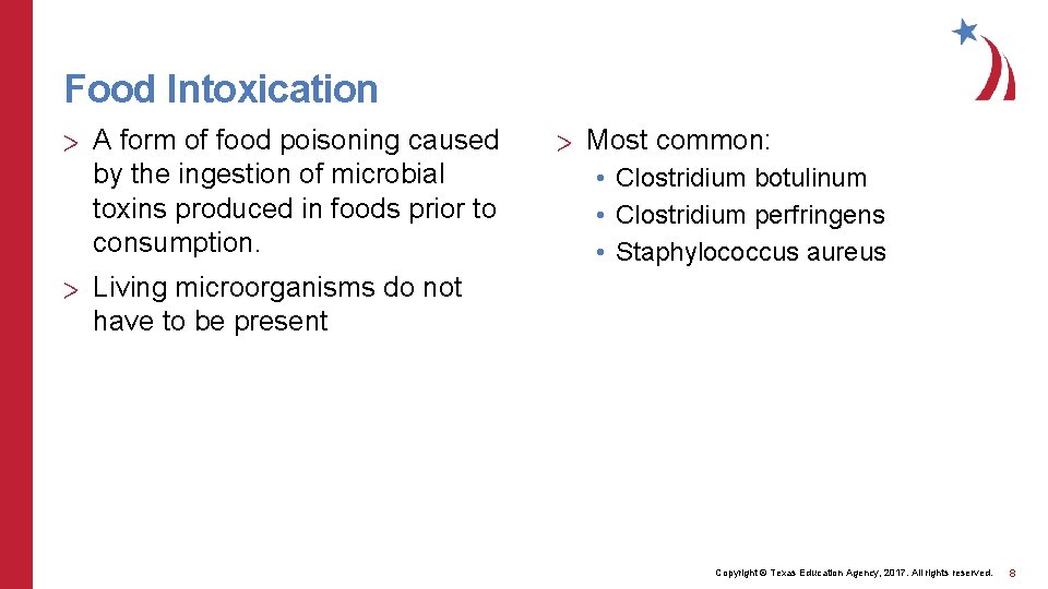 Food Intoxication > A form of food poisoning caused by the ingestion of microbial