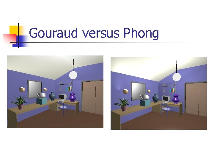 Gouraud versus Phong 