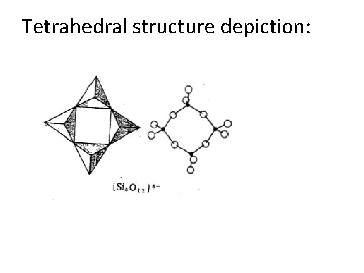 Tetrahedral structure depiction: 