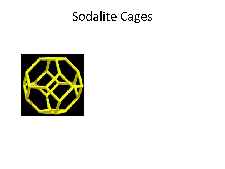 Sodalite Cages 