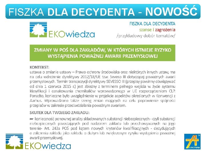 FISZKA DLA DECYDENTA - NOWOŚĆ 