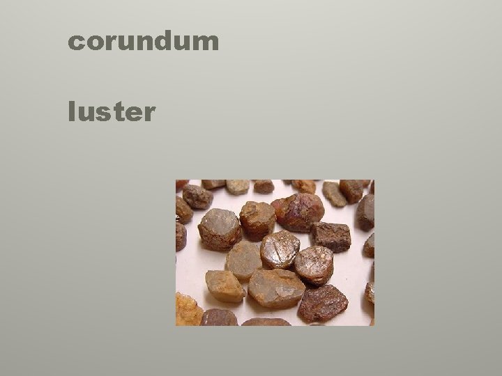 corundum luster 