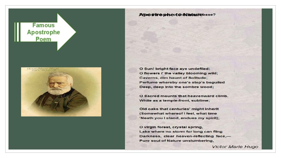 Famous Apostrophe Poem 