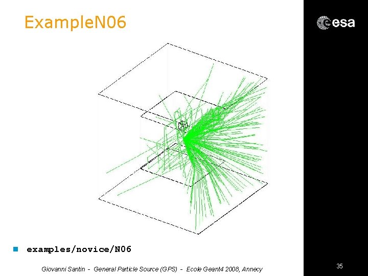 Example. N 06 n examples/novice/N 06 Giovanni Santin - General Particle Source (GPS) -