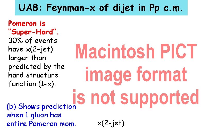 UA 8: Feynman-x of dijet in Pp c. m. Pomeron is “Super-Hard”. 30% of