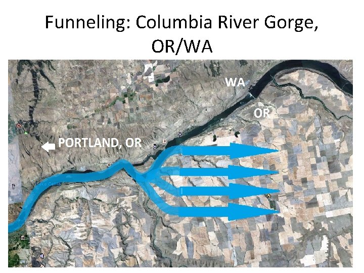 Funneling: Columbia River Gorge, OR/WA 