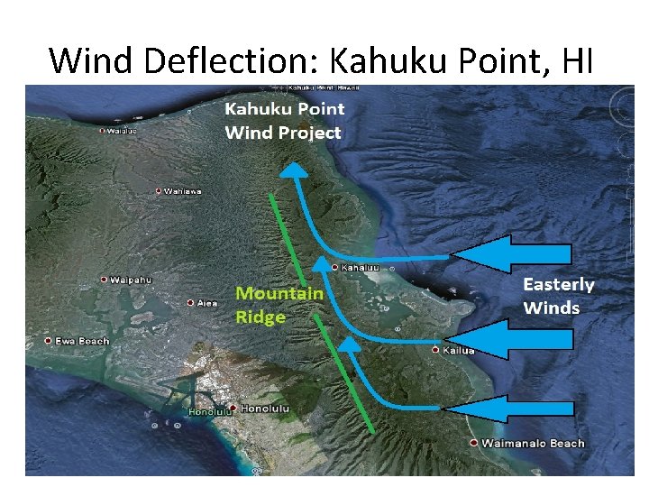 Wind Deflection: Kahuku Point, HI 