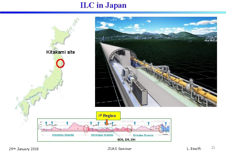 ILC in Japan Kitakami site IP Region 29 th January 2018 JUAS Seminar L.