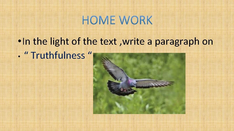  • In the light of the text , write a paragraph on •