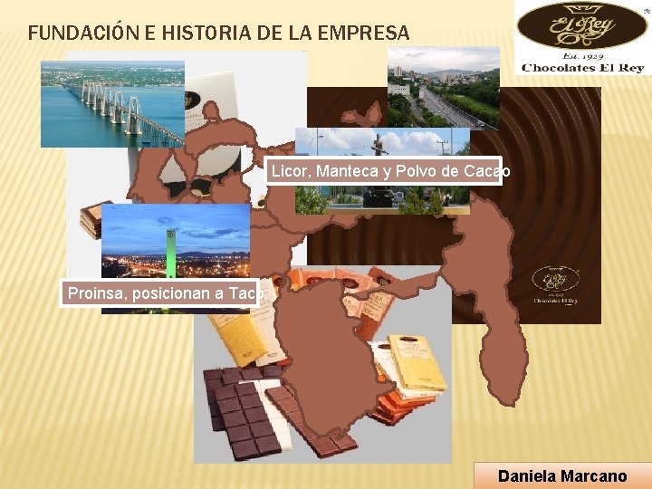 FUNDACIÓN E HISTORIA DE LA EMPRESA Licor, Manteca y Polvo de Cacao Proinsa, posicionan