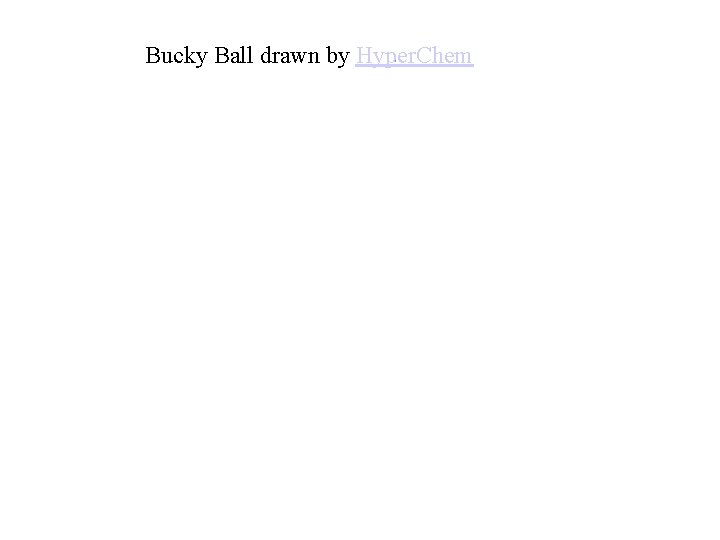 Bucky Ball drawn by Hyper. Chem Bucky Ball drawn by Hyper. Chem