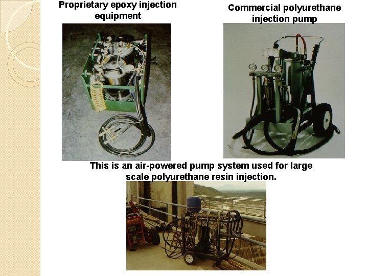 Proprietary epoxy injection equipment Commercial polyurethane injection pump This is an air-powered pump system