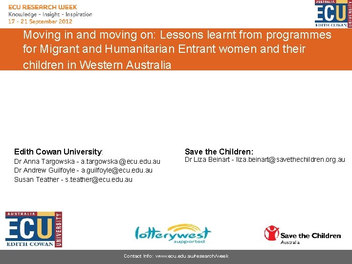 Moving in and moving on: Lessons learnt from programmes for Migrant and Humanitarian Entrant