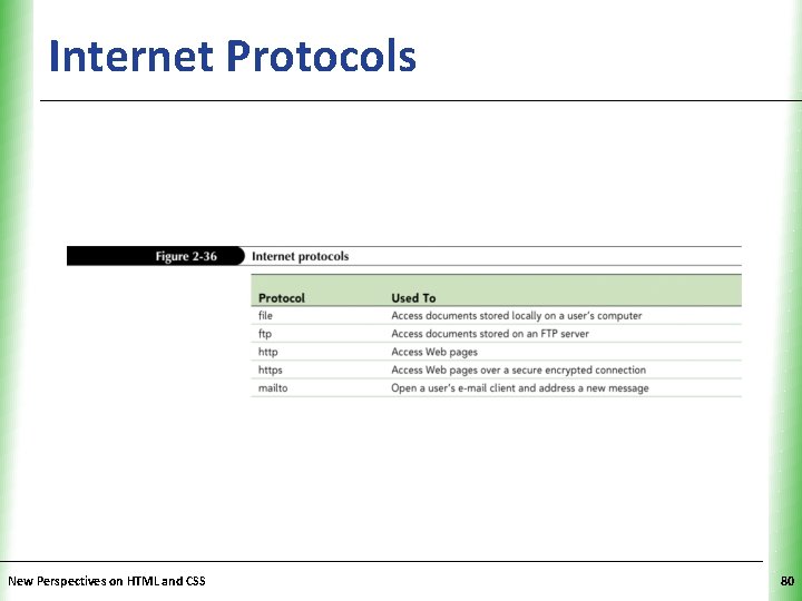 Internet Protocols New Perspectives on HTML and CSS XP 80 