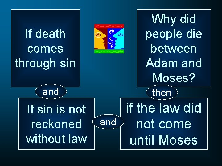 Why did people die between Adam and Moses? If death comes through sin and