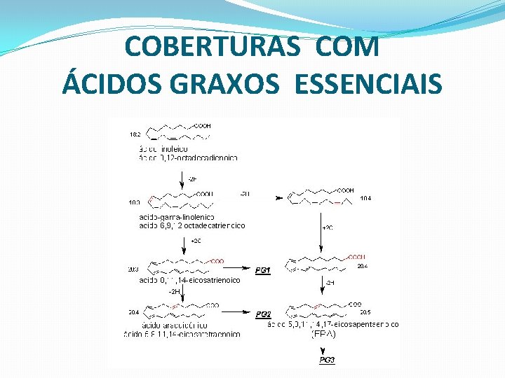 COBERTURAS COM ÁCIDOS GRAXOS ESSENCIAIS 