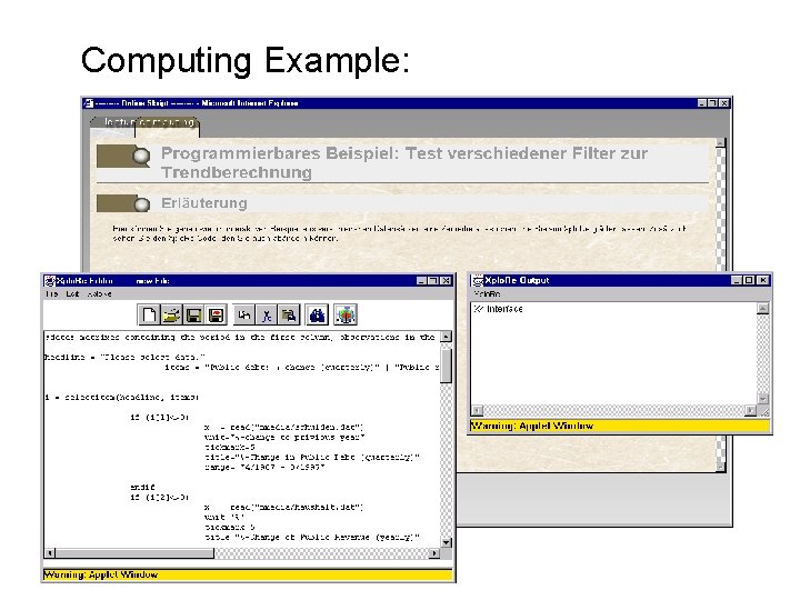 Computing Example: 