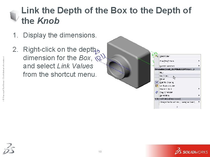 Link the Depth of the Box to the Depth of the Knob Ι ©