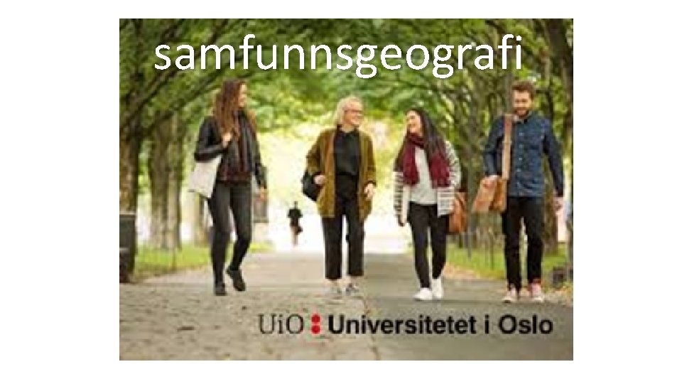 samfunnsgeografi 