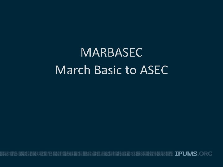 MARBASEC March Basic to ASEC 