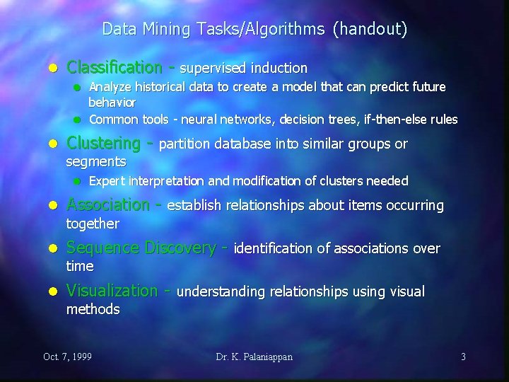 Data Mining Solutions Discussion 2 Westphal Blaxton 1998
