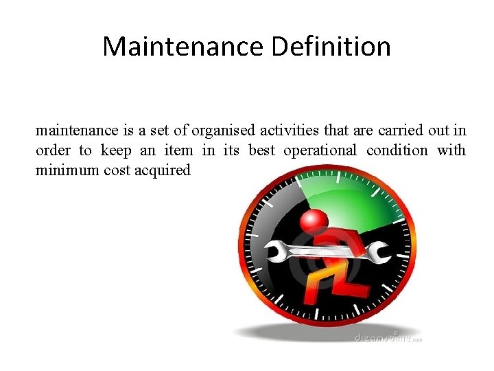 Defining Maintenance Problem Building Preventive Maintenance Model at National Carton Company