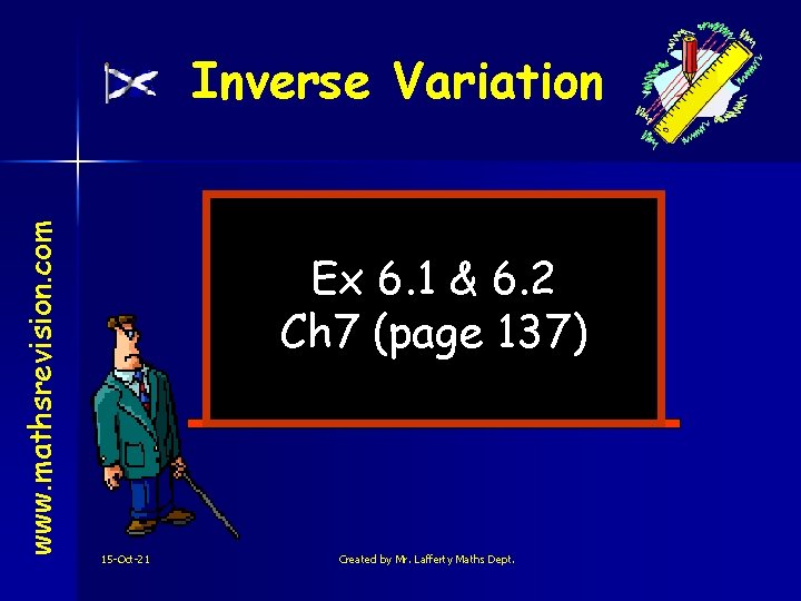 www. mathsrevision. com Inverse Variation Ex 6. 1 & 6. 2 Ch 7 (page