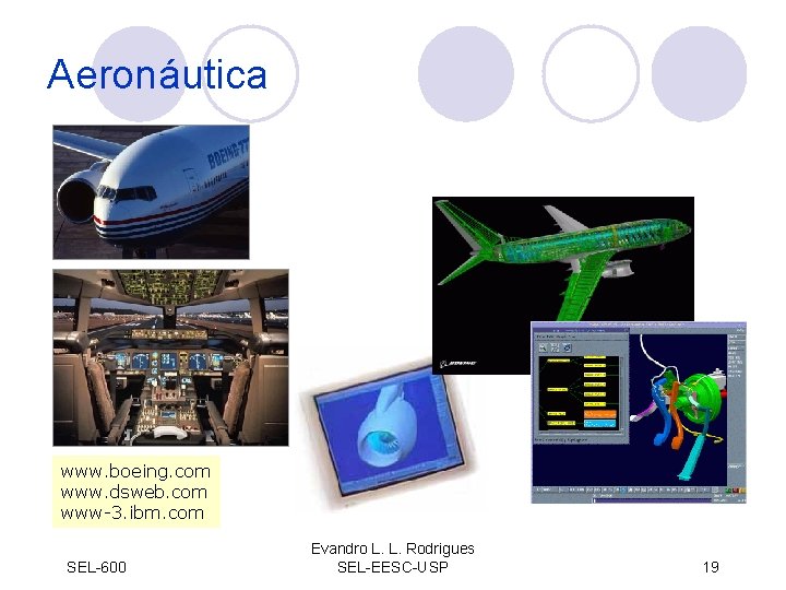 Aeronáutica www. boeing. com www. dsweb. com www-3. ibm. com SEL-600 Evandro L. L.