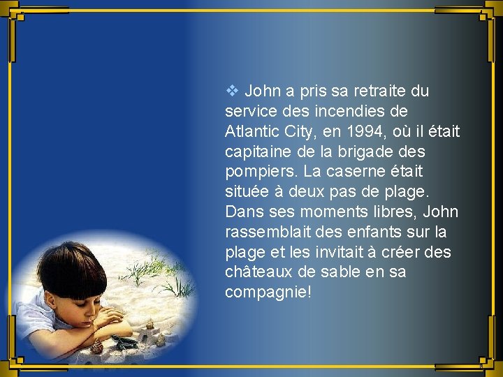 v John a pris sa retraite du service des incendies de Atlantic City, en