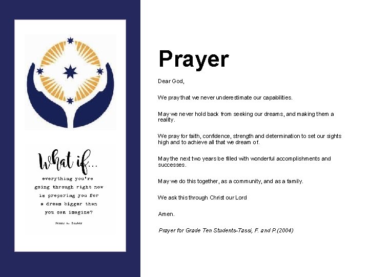 + Prayer Dear God, We pray that we never underestimate our capabilities. May we