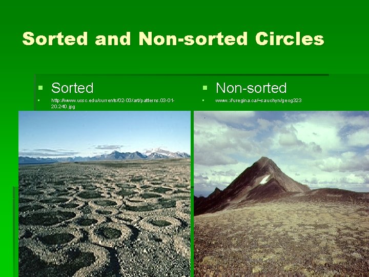 Sorted and Non-sorted Circles § Sorted § Non-sorted § § http: //www. ucsc. edu/currents/02