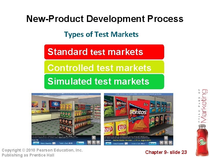 New-Product Development Process Types of Test Markets Standard test markets Controlled test markets Simulated