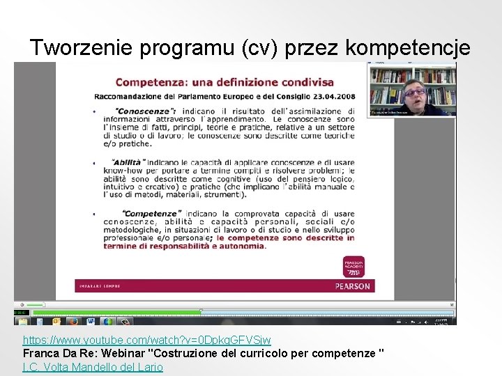 Tworzenie programu (cv) przez kompetencje https: //www. youtube. com/watch? v=0 Dpkq. GFVSjw Franca Da