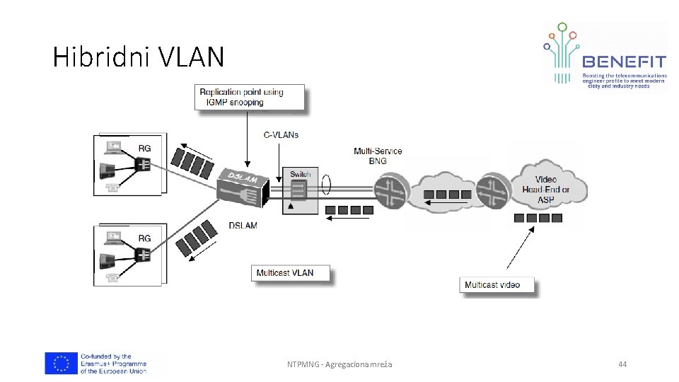 Hibridni VLAN NTPMNG - Agregaciona mreža 44 