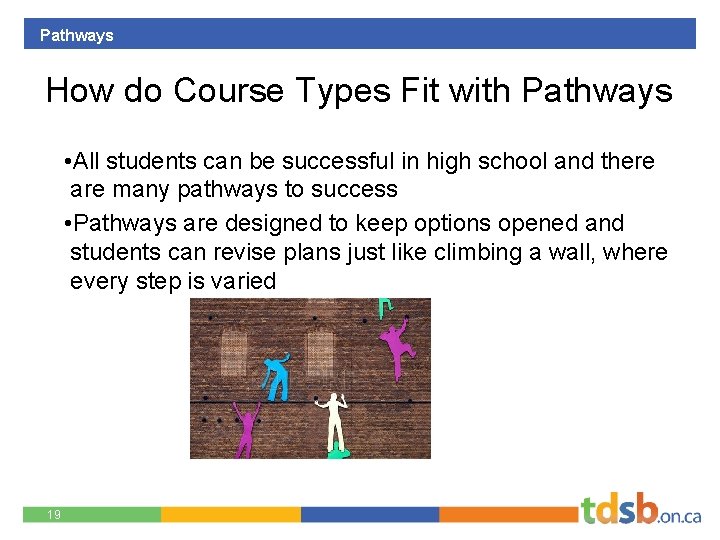 Pathways How do Course Types Fit with Pathways • All students can be successful