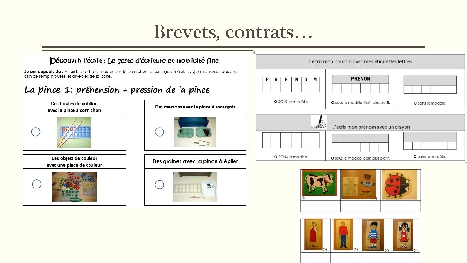 Brevets, contrats… 