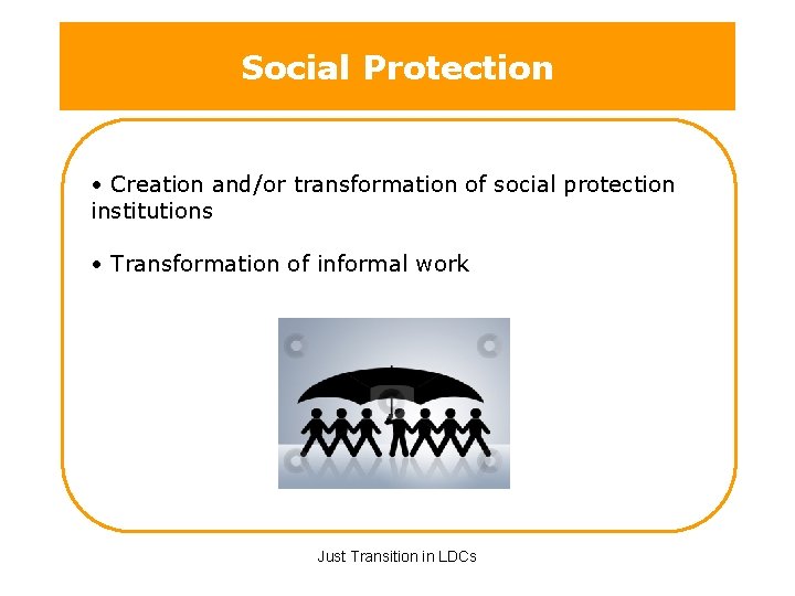 Just Transition in Least Developed Countries The Project