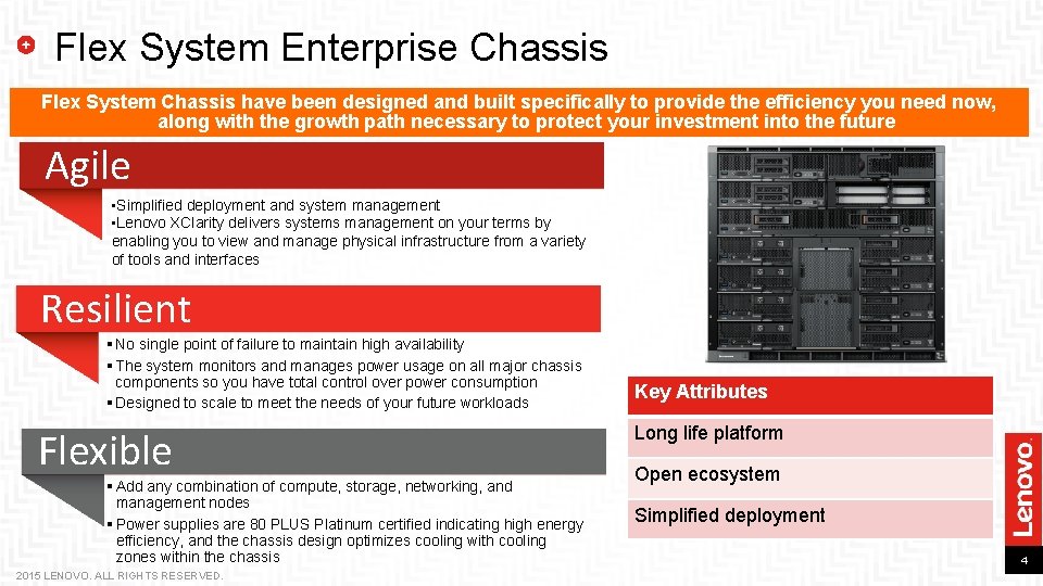 Flex System Enterprise Chassis Flex System Chassis have been designed and built specifically to