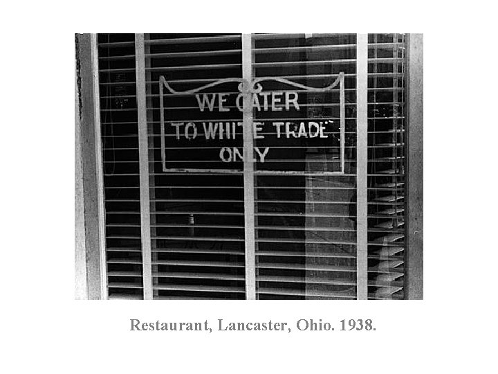 Restaurant, Lancaster, Ohio. 1938. 