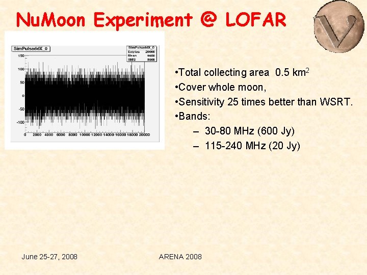 Nu. Moon Experiment @ LOFAR • Total collecting area 0. 5 km 2 •