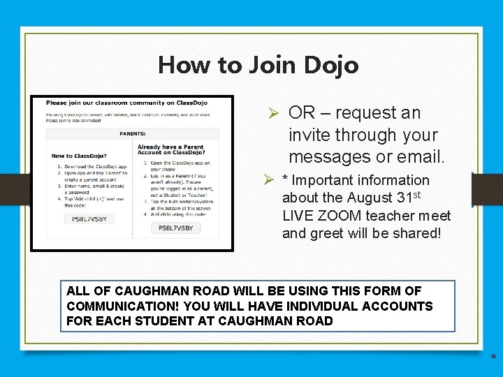 How to Join Dojo Ø OR – request an invite through your messages or