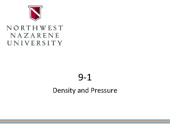 9 -1 Density and Pressure 
