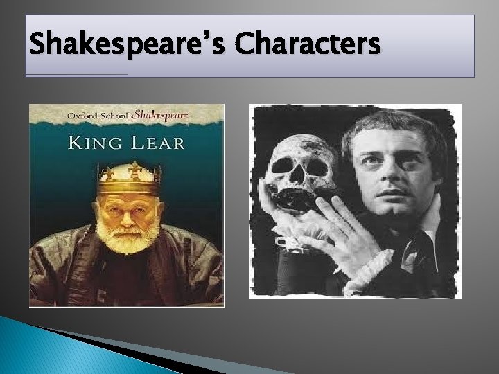 Shakespeare’s Characters 