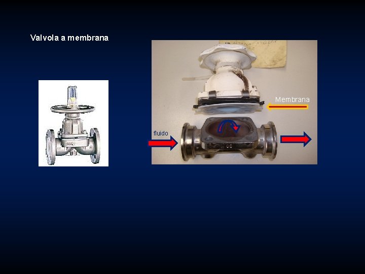 Valvola a membrana Membrana fluido 