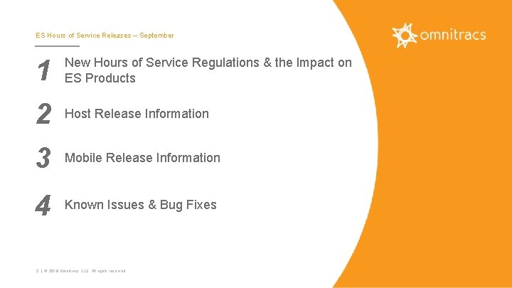 ES Hours of Service Releases – September 1 New Hours of Service Regulations &