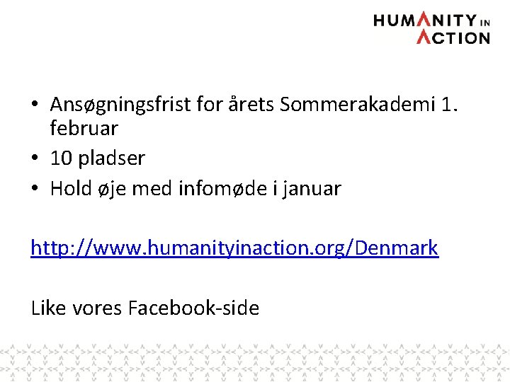  • Ansøgningsfrist for årets Sommerakademi 1. februar • 10 pladser • Hold øje