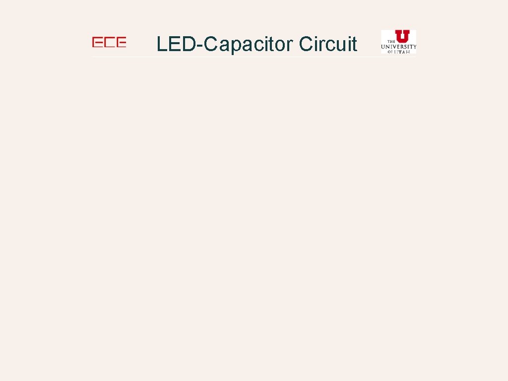 LED-Capacitor Circuit 